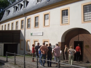 Blankenhain: Eingang zum Deutschen Landwirtschaftsmuseum im Schloss Blankenhain