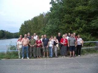 Gruppenbild an der Koberbachtalsperre (Peter und Uwe fehlen, Bild stammt von Achim! - Grossklicken)