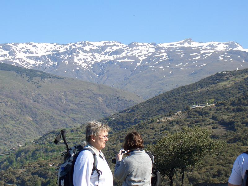 CIMG0039.JPG - Wanderung nach Pórtugos: Blick in die Sierra Nevada, rechts ist der Mulhacén (3481), der höchste Berg des spanischen Festlandes zu sehen