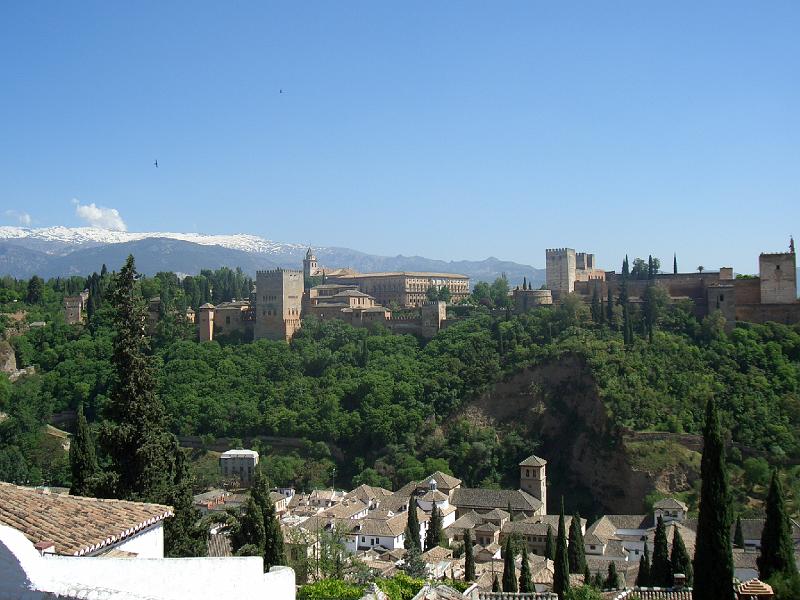 CIMG0069.JPG - Granada/Albaicín: Blick zur Alhambra