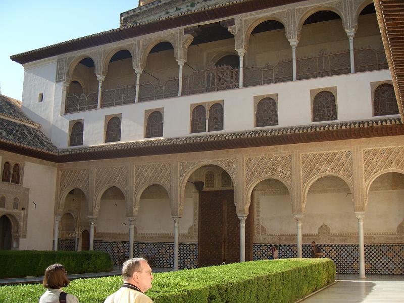 CIMG0086.JPG - Granada/Alhambra: Goldener Hof im  Königspalast