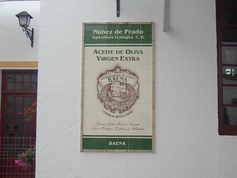 CIMG0147.JPG - Baena/Olivenmühle: Firmenschild Nunez de Prado