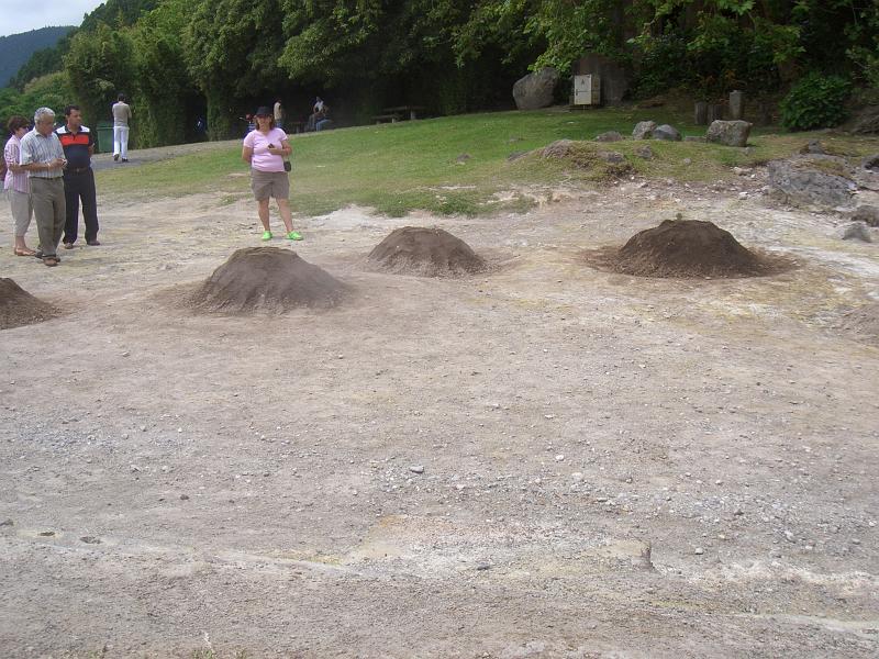 CIMG3458.JPG - bei Furnas: Unter den Erdhuegeln gart der Cozido (azorische Spezialitaet).