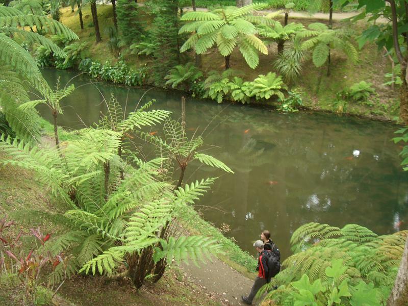 CIMG3469.JPG - Furnas: Kurpark mit Teich (Kois).