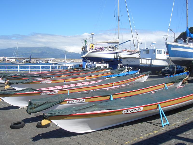 CIMG3313.JPG - Horta: Das sind die alten Walfangboote (heute zur Regatta).