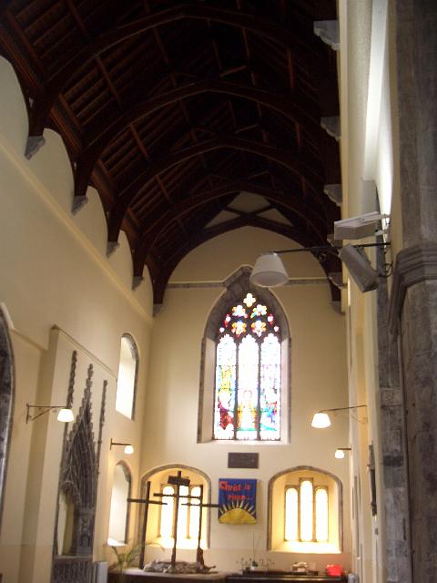 CIMG0634.JPG - Galway/St. Nicholas Church: Blick auf das sogenannte Fenster der Verklärung im Seitenschiff