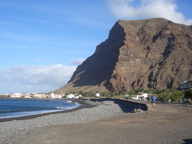 CIMG1007.JPG - Valle Gran Rey: Blick über den Strand nach La Calera 1