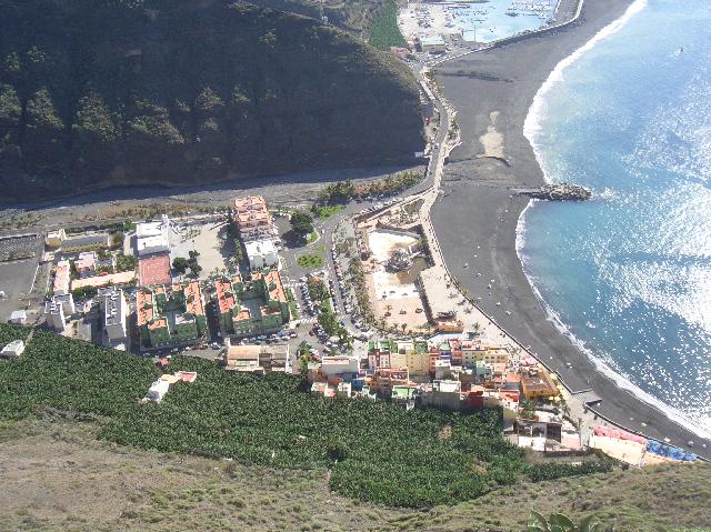 CIMG1913.JPG - Wanderung Tazacorte - El Time - Tazacorte: Blick auf Puerto de Tazacorte aus ca. 260 m Höhe