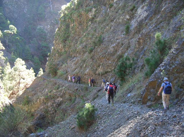 CIMG2019.JPG - Abstiegsweg zum Barranco de las Angustias: der weitere Weg am Hang