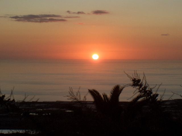 CIMG2077.JPG - La Palma Jardin: Sonnenuntergang von unserer Terrasse aus gesehen
