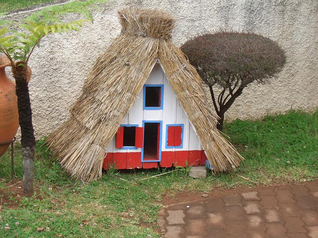 CIMG1465.JPG - Quinta de Furáo: Minihaus mit Bonsai-Teebaum.