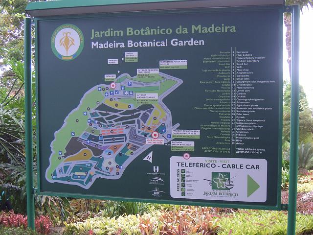 CIMG1678.JPG - Funchal/Botanischer Garten: Informationstafel am Eingang.