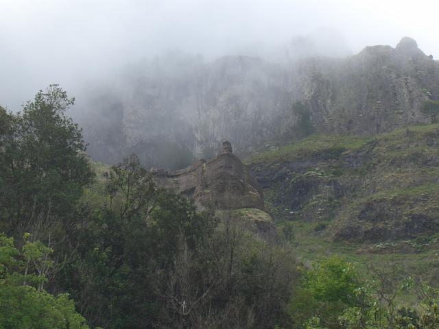 CIMG1726.JPG - Wanderung am Pico Grande: Der Pico Grande ist im Nebel verschwunden.