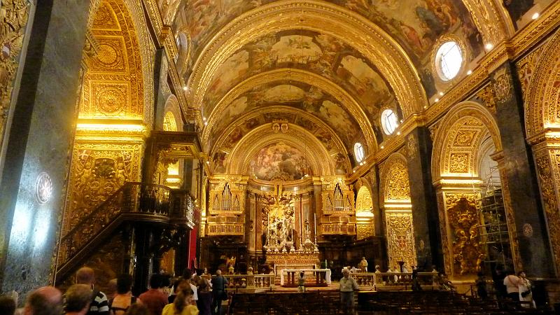 P1010365m.JPG - Valletta/St. John's Co-Cathedral: Viel Gold...