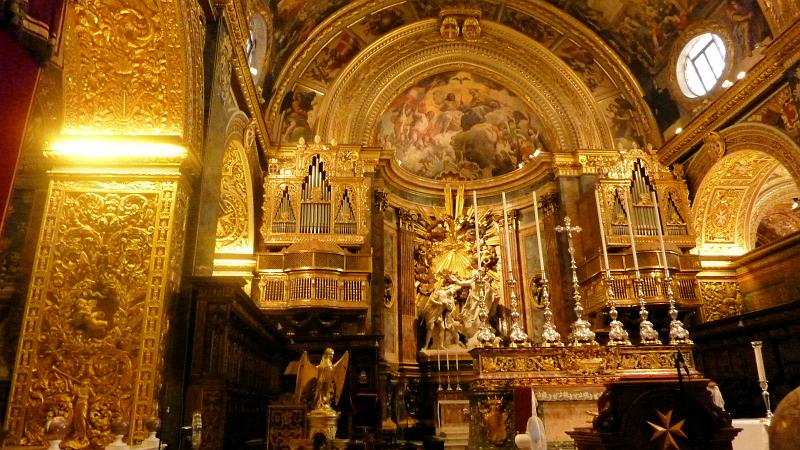 P1010367m.JPG - Valletta/St. John's Co-Cathedral: Viel Gold...
