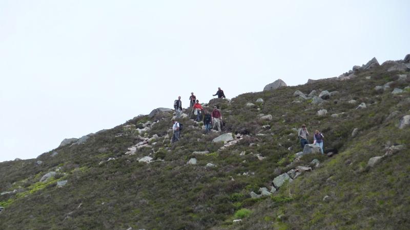 P1010915.JPG - Wanderung in den Cairngorms: Blick zurück auf den Abstiegsweg