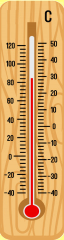 Holz-Thermometer