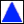Markierung blaues Dreieck
